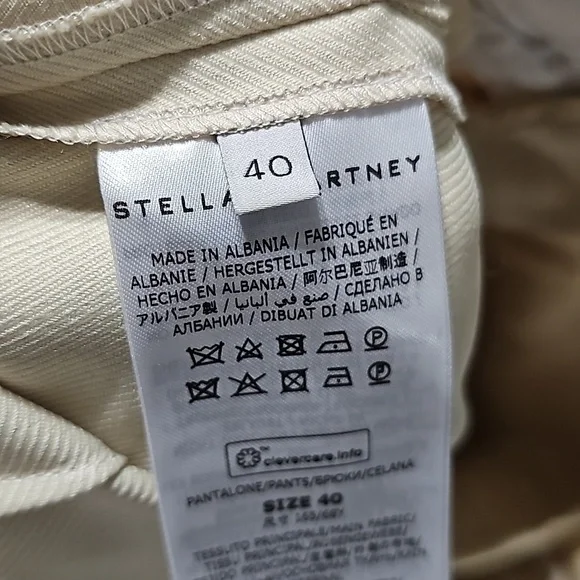 Stella McCartney Yellow Cargo Trousers Pants Size 4 - Picture 6 of 9